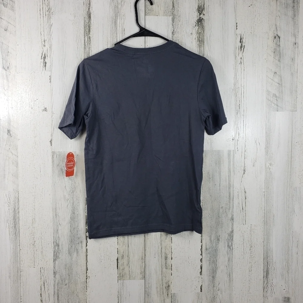 New wonder nation boys short sleeve gray tshirt size large 10-12